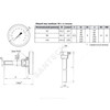 Термометр биметаллический Дк63 осевой 200С ТБ-063-1 Метер