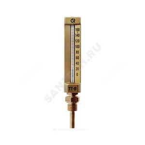Термометр жидкостной прямой 160С ТТ-В-110 Росма